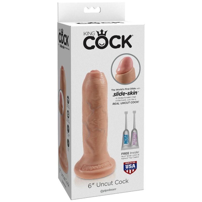KING COCK REALISTIC DILDO UNCUT FLESH 17 CM - Image 4