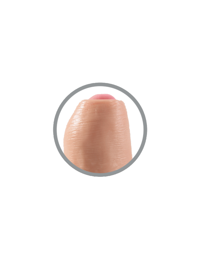 KING COCK REALISTIC DILDO UNCUT FLESH 17 CM - Image 3