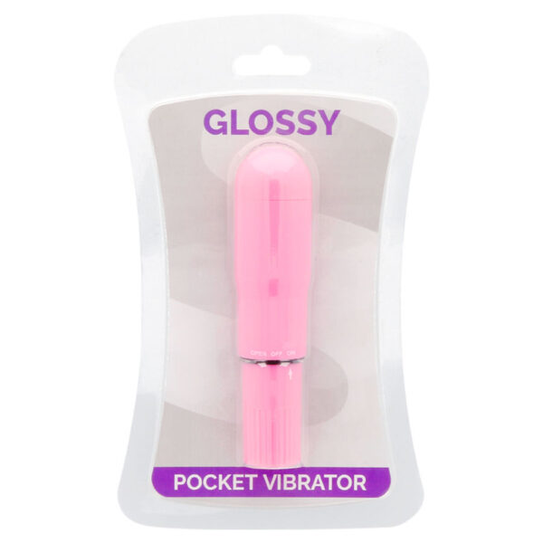 GLOSSY POCKET VIBRATOR DEEP ROSE - Image 3