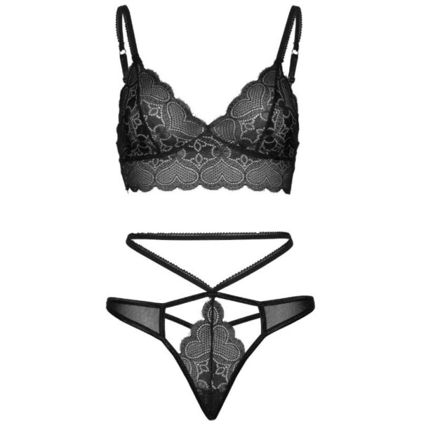 LEG AVENUE 2 PIECES SET STRAPPY CUT G STRING - Image 4