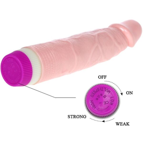 REALISTIC VIBRATOR FOR BEGINNERS FLESH 21.5 CM - Image 3