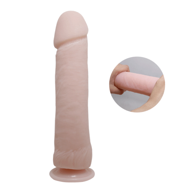 THE BIG PENIS REALISTIC AND VIBRATING DILDO FLESH 26 CM - Image 6