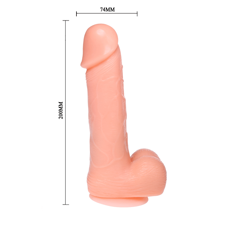 DONG REALISTIC DILDO ROTATION AND VIBRATION FUNCTION 20 CM - Image 8