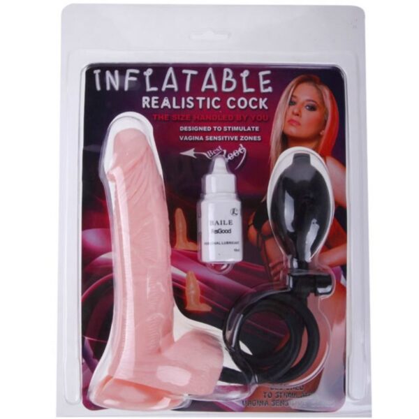 INFLATABLE REALISTIC DILDO WITH SUCTION CUP - Image 5