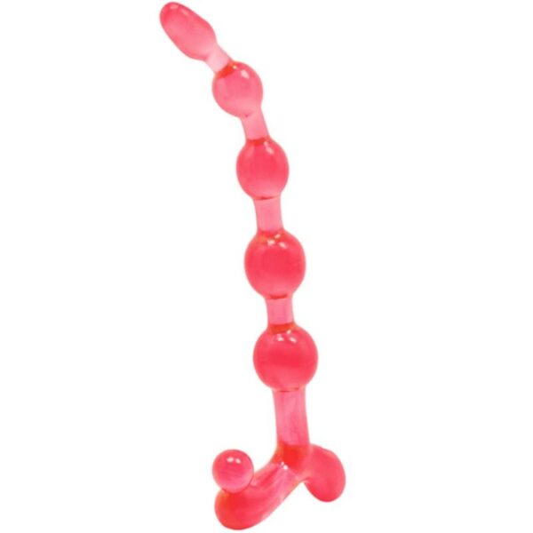 BENDY TWIST ANAL BEADS RED - Image 2
