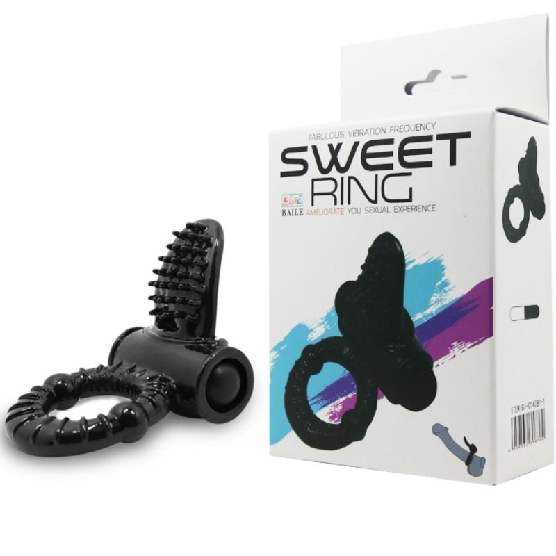 SWEET RING VIBRATING RING WITH TEXTURED RABBIT - Image 8