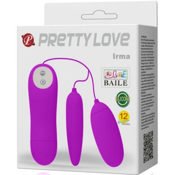 PRETTY LOVE IRMA DOUBLE VIBRATING EGG - Image 6