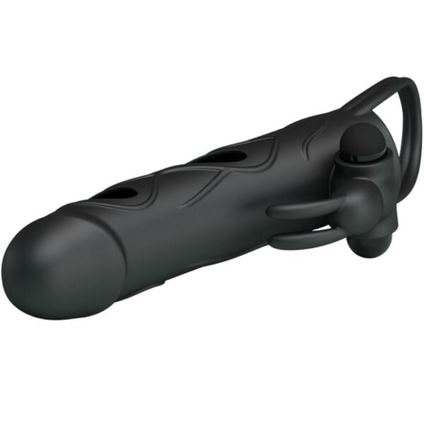 PRETTY LOVE VIBRATING SILICONE SLEEVE 14 CM - Image 7