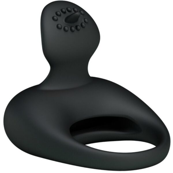PRETTY LOVE VIBRATING SILICONE RING WITH TONGUE - Image 2