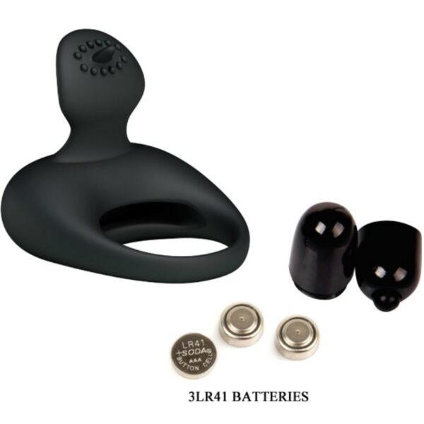 PRETTY LOVE VIBRATING SILICONE RING WITH TONGUE - Image 6