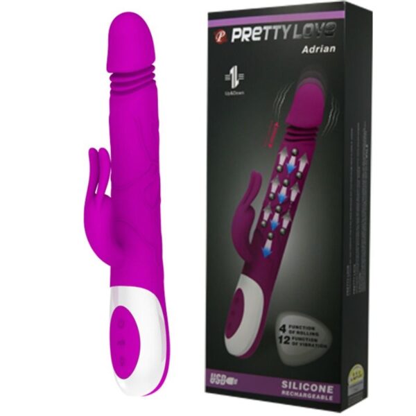 PRETTY LOVE ADRIAN VIBRATOR ROTATING FUNCTION AND UP AND DOWN - Image 8