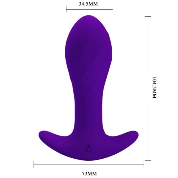 PRETTY LOVE ANAL PLUG MASSAGER PURPLE - Image 6