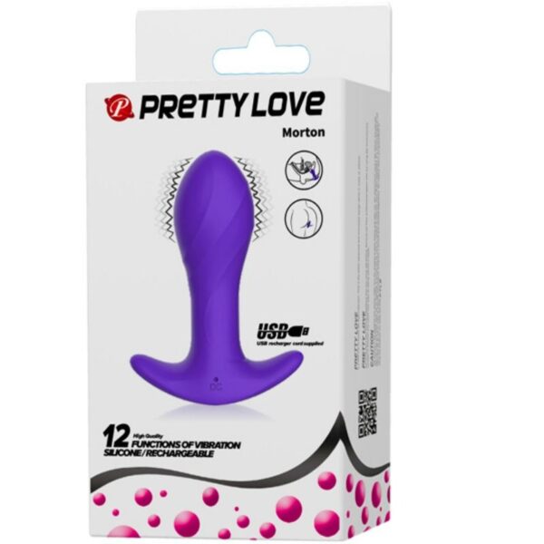 PRETTY LOVE ANAL PLUG MASSAGER PURPLE - Image 9