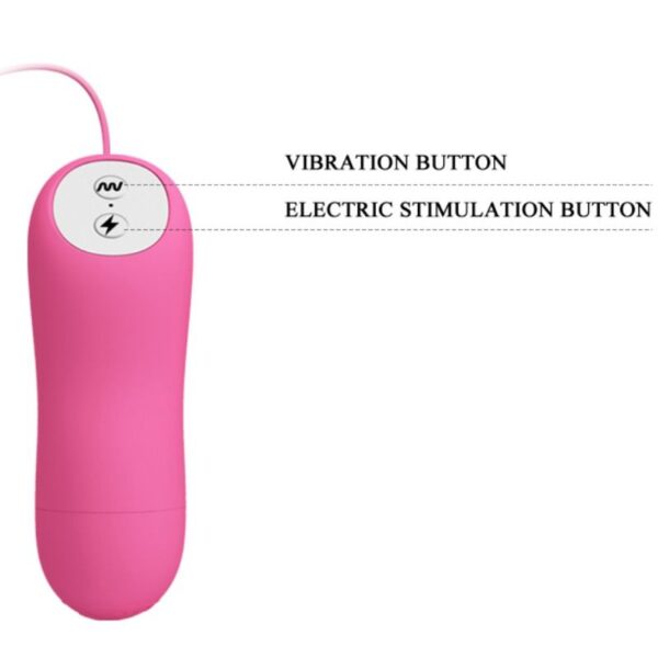 ROMANTIC WAVE VIBRATING AND ELETRIC SHOCK NIPPLE CLAMPS FUCHSIA - Image 8