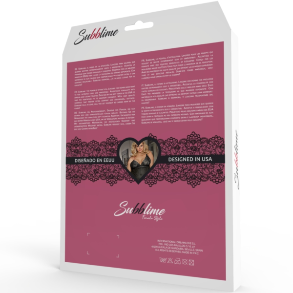 SUBBLIME QUEEN PLUS LACE PEIGNOIR FLARED SLEEVES - Image 4
