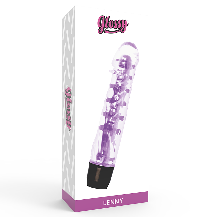 GLOSSY LENNY VIBRATOR PURPLE - Image 4
