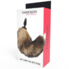 DARKNESS NATURAL TAIL BUTT PLUG SILICONE BLACK 10CM - Image 4