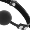 DARKNESS BALL SILICONE GAG BLACK - Image 3