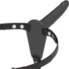 FETISH SUBMISSIVE SILICONE STRAP-ON BLACK 15CM