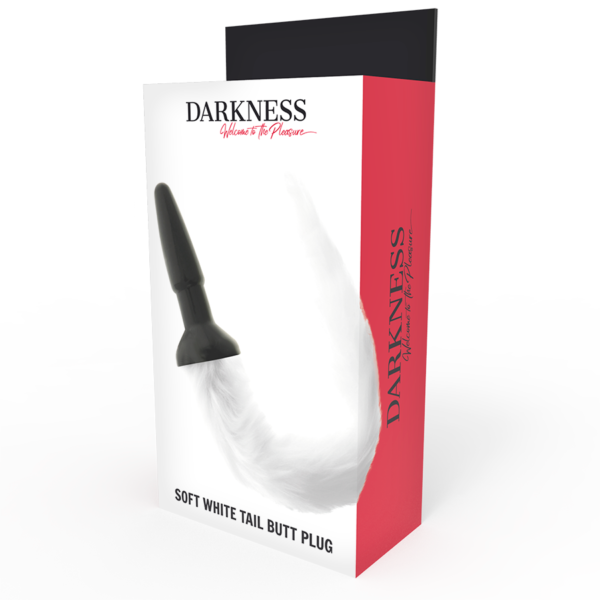 DARKNESS TAIL BUTT SILICONE PLUG -WHITE - Image 3