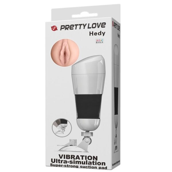 PRETTY LOVE HEDY VIBRATING WHITE MASTURBATOR VAGINA - Image 11