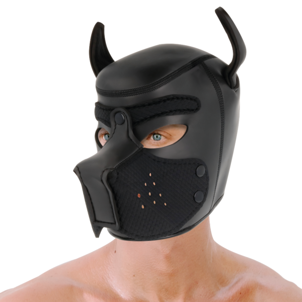 DARKNESS NEOPRENE DOG HOOD WITH REMOVABLE MUZZLE L - Image 3