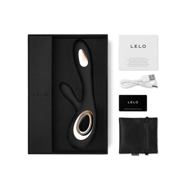 LELO SORAYA WAVE DEEP RABBIT VIBRATOR BLACK - Image 4
