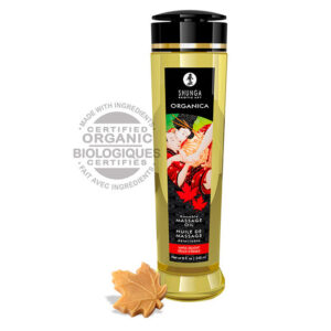 SHUNGA KISSABLE MASSAGE OIL ORGANICA 240ML - MAPLE DELIGHT