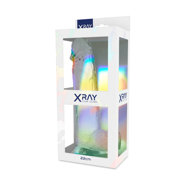 XRAY CLEAR COCK WITH BALLS 22CM X 4.6CM - Image 7