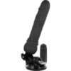 BASECOCK REALISTIC VIBRATOR REMOTE CONTROL BLACK 19.5CM