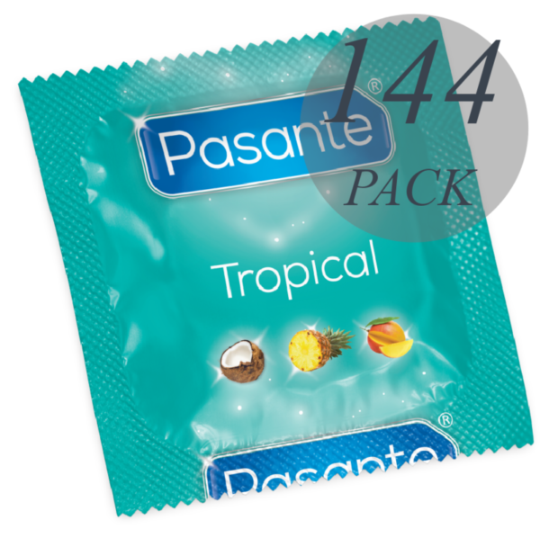 THROUGH CONDOMS TROPICAL FLAVORS 144 UNITS - Image 2