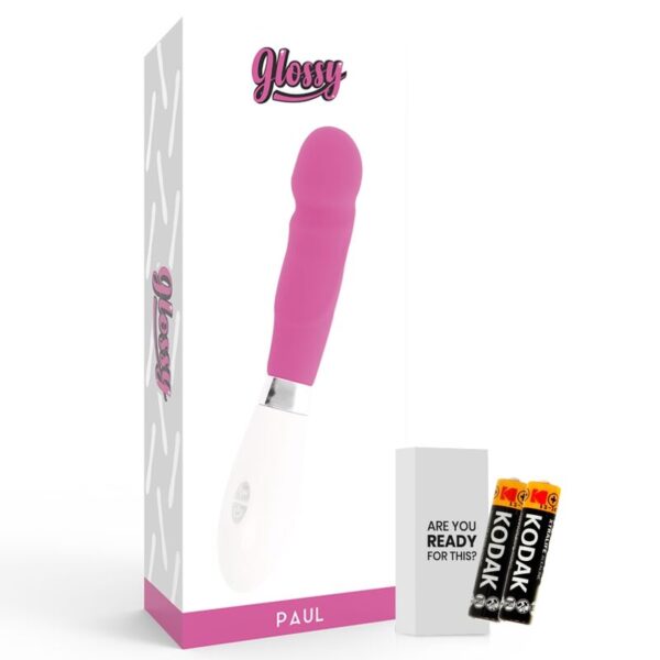 GLOSSY PAUL VIBRATOR PINK - Image 4