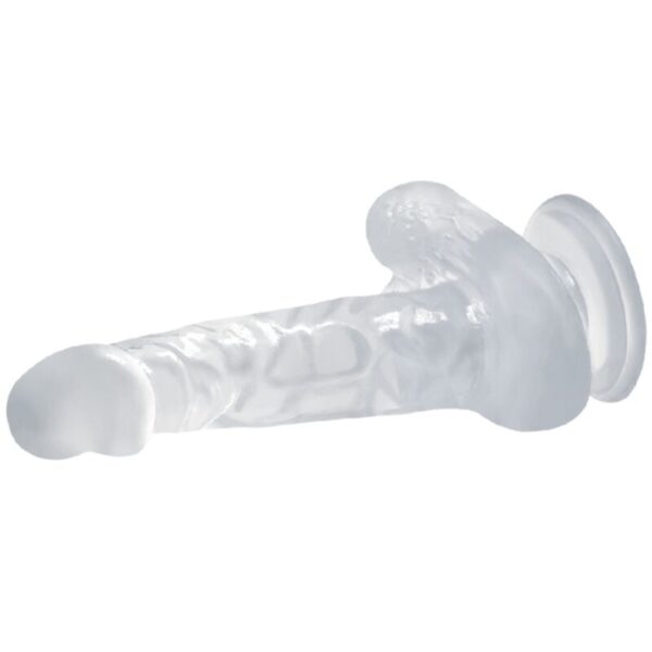 BAILE REALISTIC DILDO SUCTION CUP AND TESTICLES 16.7 CM - CLEAR - Image 3