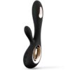LELO SORAYA WAVE DEEP RABBIT VIBRATOR BLACK