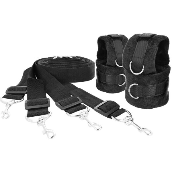 DARKNESS INTERLACE OVER AND UNDER BED RESTRAINT SET - Image 3