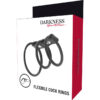 DARKNESS FLEXIBLE COCK RINGS SET OF 3 - Image 4