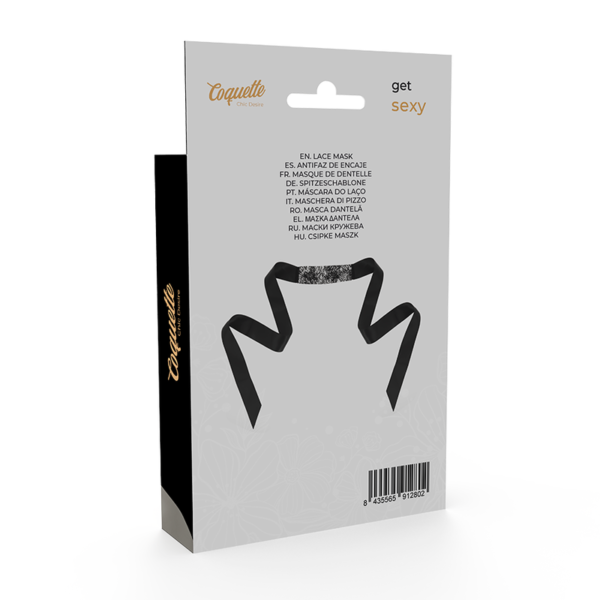 COQUETTE CHIC DESIRE LACE MASK BLACK - Image 6