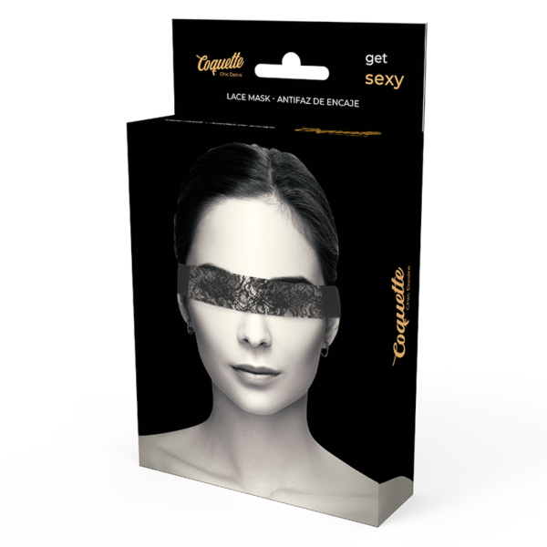 COQUETTE CHIC DESIRE LACE MASK BLACK - Image 5