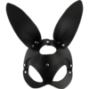 COQUETTE CHIC DESIRE VEGAN LEATHER MASK WITH BUNNY EARS - Image 3