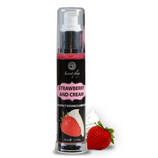 SECRETPLAY LUBRICANT 2-1 HEAT EFFECT STRAWBERRY & CREAM 50ML - Image 2