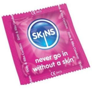 SKINS CONDOMS DOTS & RIBS BAG 500 UDS