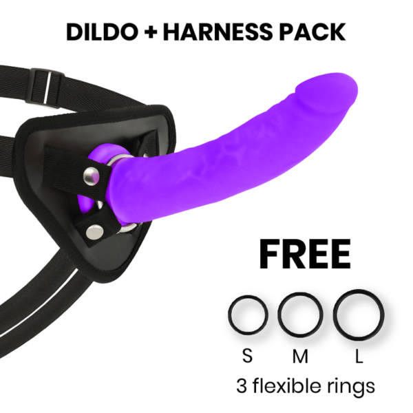 DELTA CLUB TOYS ARNES + DONG PURPLE SILICONE 20 X 4 CM