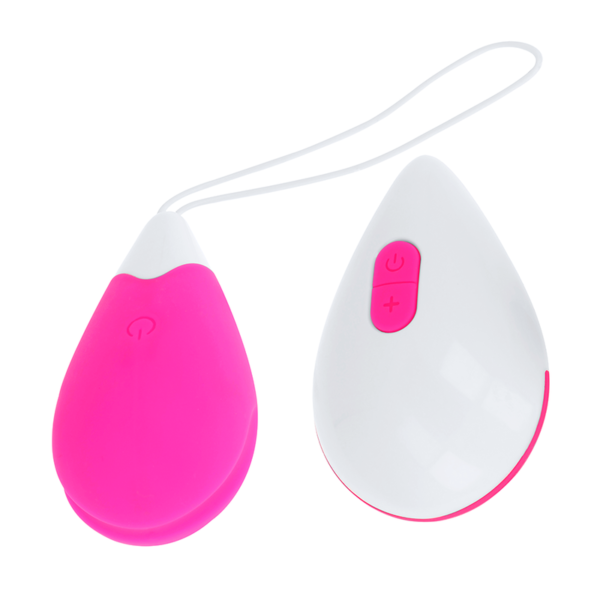OH MAMA TEXTURED VIBRATING EGG 10 MODES - PINK AND WHITE - Image 2