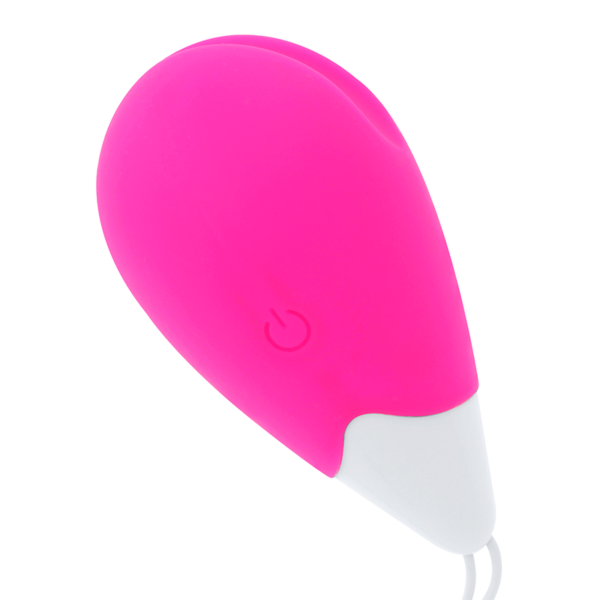 OH MAMA TEXTURED VIBRATING EGG 10 MODES - PINK AND WHITE - Image 3