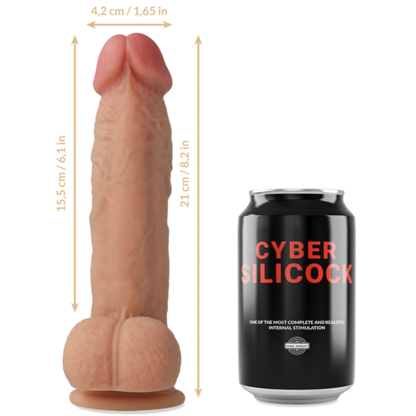 CYBER SILICOCK SAUL ULTRA REALISTIC SOFT LIQUID SILICONE 21CM - Image 5