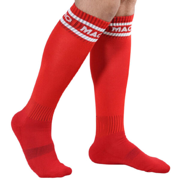 MACHO MALE LONG SOCKS ONE SIZE - RED