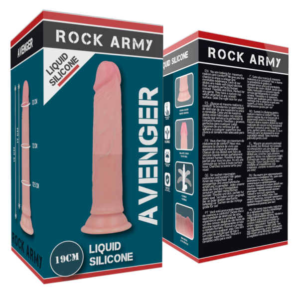 ROCKARMY HARNESS + LIQUID SILICONE PREMIUM AVENGER REALISTIC 19CM - Image 7