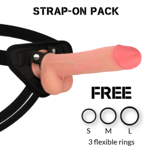 ROCKARMY HARNESS + LIQUID SILICONE PREMIUM KINGCOBRA REALISTIC 24CM