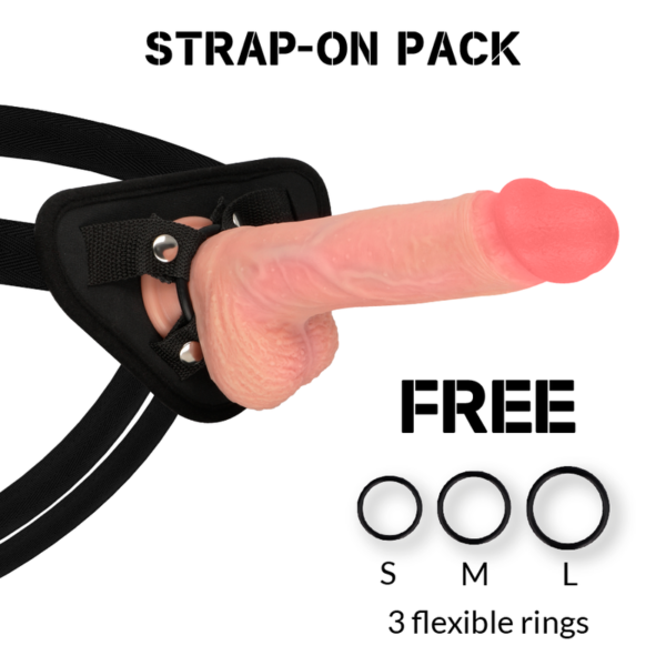 ROCKARMY HARNESS + LIQUID SILICONE PREMIUM SPITFIRE REALISTIC 21CM